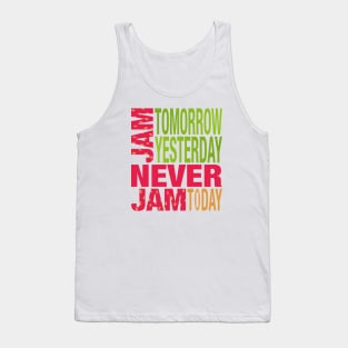 Wonderland Jam Tomorrow Never Jam Today Strawberry Colors Tank Top